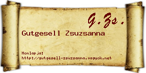 Gutgesell Zsuzsanna névjegykártya